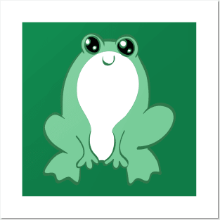 Cute Happy Frog Posters and Art